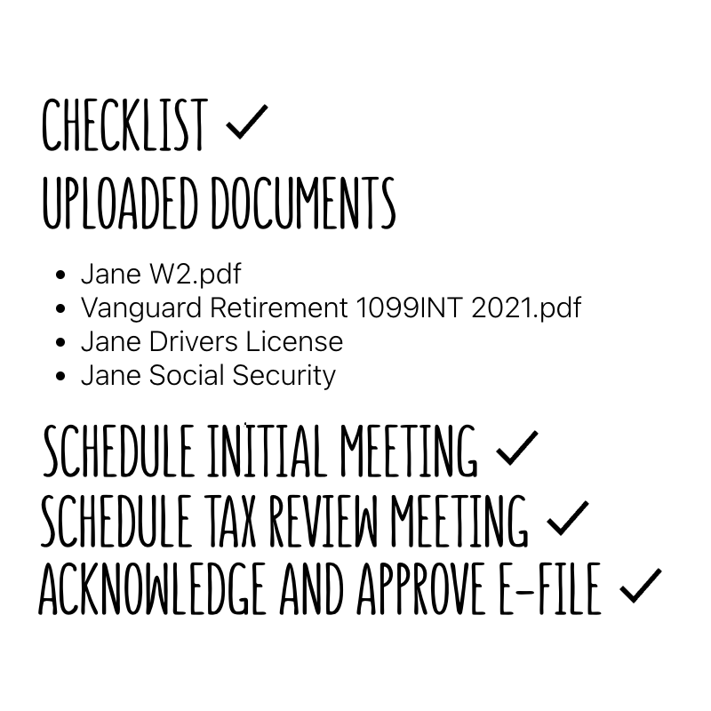 tax workflow and documentation