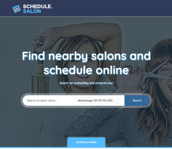 Schedule Salon Website